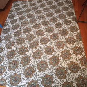 Fiesta 100% Polyester Indoor Outdoor Green Floral Tablecloth